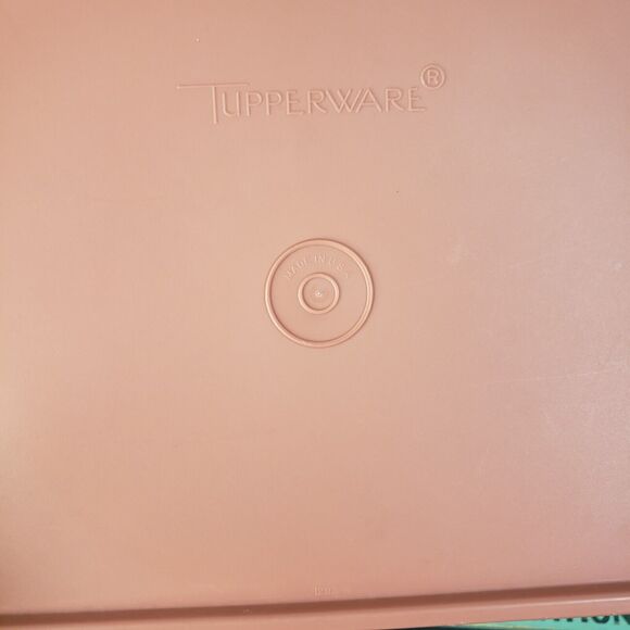 Vintage Tupperware Pink Dusty Rose Deli Meat Keeper Tenderizer Lid Only 1293-4 - Picture 3 of 4